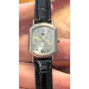 Women's Treasure Bay Casino and Hotel Quartz Watch, Silver Tone, Leather Band